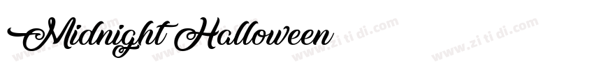 Midnight Halloween字体转换